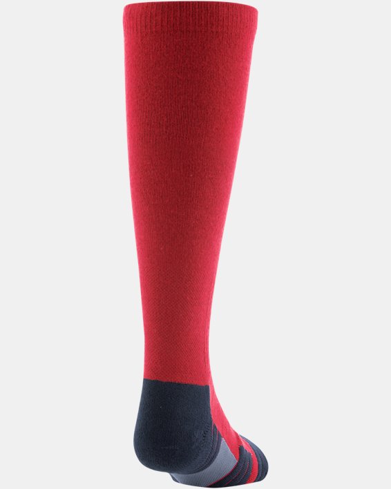 Kids' UA Team Over-The-Calf Socks, Red, pdpMainDesktop image number 3